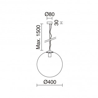 Lampe a suspension moderne Oxy