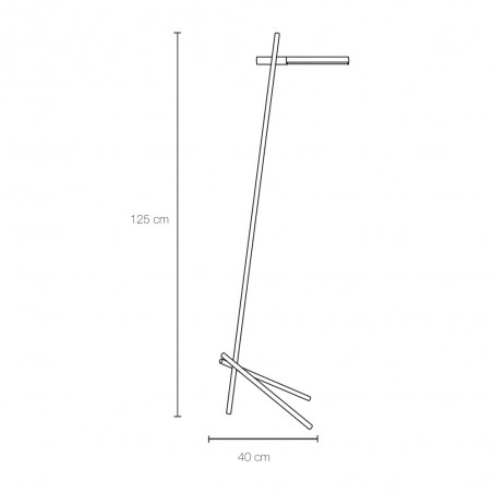 Lampadaire á LED  Batons F (12W)