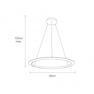 Lampé de plafond á LED Tango (28W)