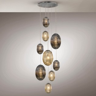 Lampe a suspension á LED Ovila (9x8W)