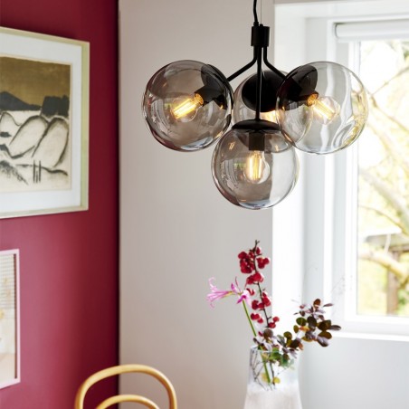 Lampe de plafond Ivona Fumé (4 lumieres)