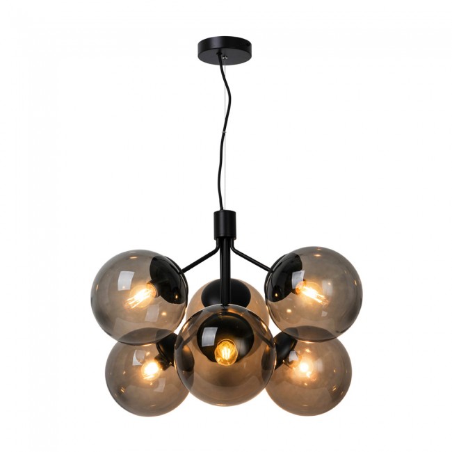 Lampe a suspension Ivona Fumé (6 lumieres) Lampe a suspension Ivona Fumé (6 lumieres)