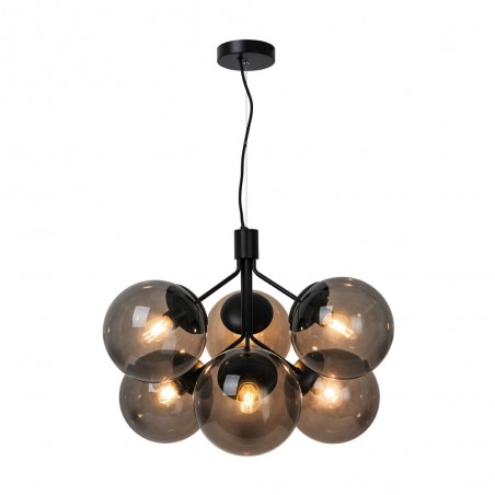 Lampe a suspension Ivona Fumé (6 lumieres)