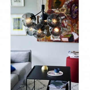 Lampe a suspension Ivona Fumé (6 lumieres)