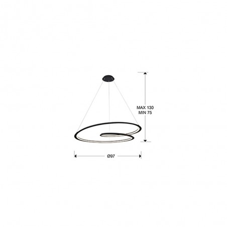 Suspension a LED Looping (54W)