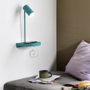 Applique avec étagère et USB Cody