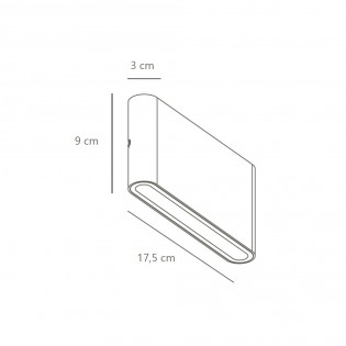 Applique Murale Exterieur á LED Kinver (2x6W)