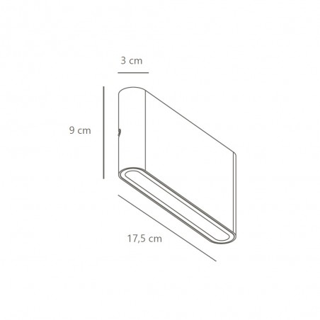 Applique Murale Exterieur á LED Kinver (2x6W)