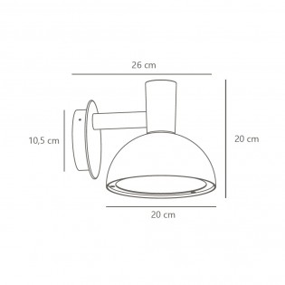 Applique Exterieur Galvanisé Arki 20