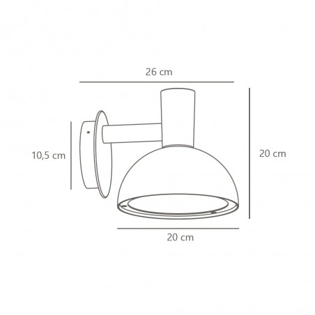 Applique Exterieur Galvanisé Arki 20