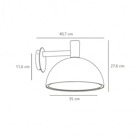 Applique Exterieur Galvanisé Arki 35