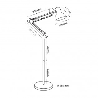 Lampadaire articulé Avati