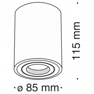 Plafón de techo Alfa VI
