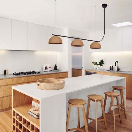 Regletté de plafond LED Absis Terracota (3x8W)