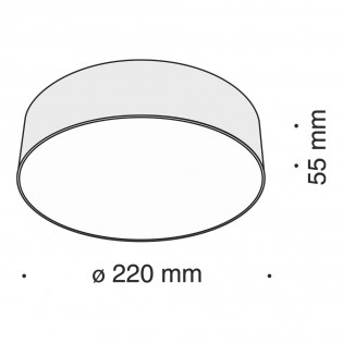 Plafón de techo Zon II