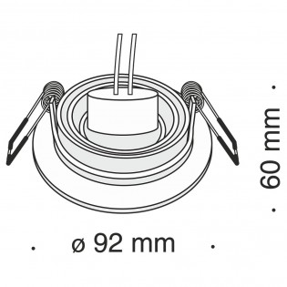 Downlight empotrable Atom