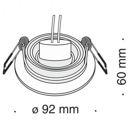 Downlight empotrable Atom
