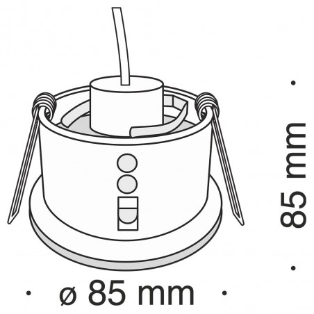 Downlight empotrable Zoom
