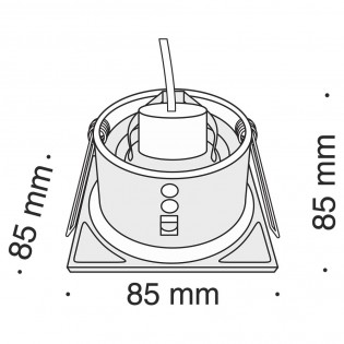 Downlight empotrable Zoom II