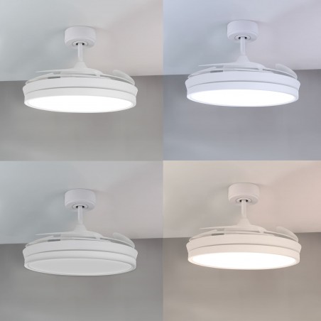 Ventilateur avec pales pliables LED Brando (48W)