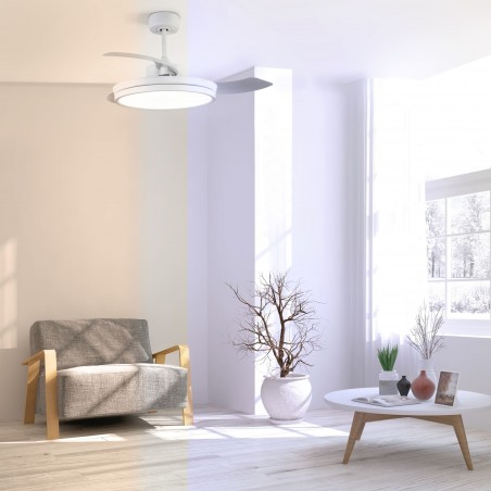 Ventilateur avec pales pliables LED Brando (48W)