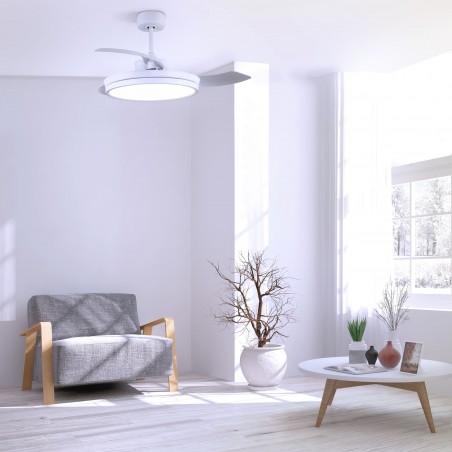 Ventilateur avec pales pliables LED Brando (48W)