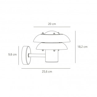 Applique Exterieur Galvanisé Kurnos 20