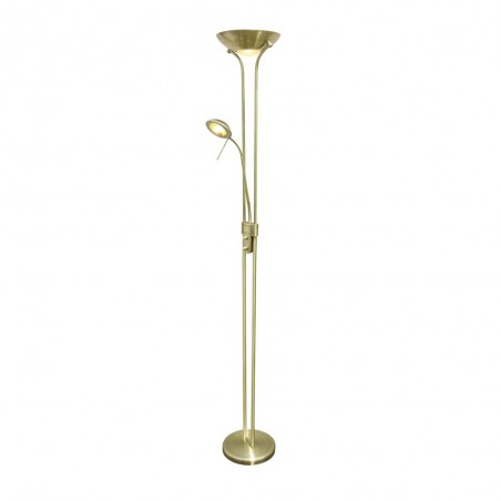 Lampadaire á LED Olimpia II Cuir (18W+5W)