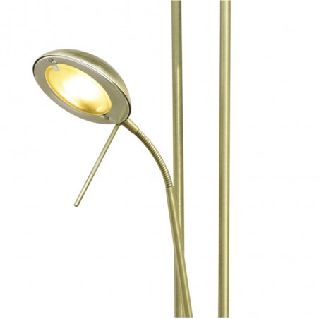 Lampadaire á LED Olimpia II Cuir (18W+5W)