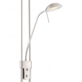 Lampadaire á LED Olimpia II Nickel (18W+5W)