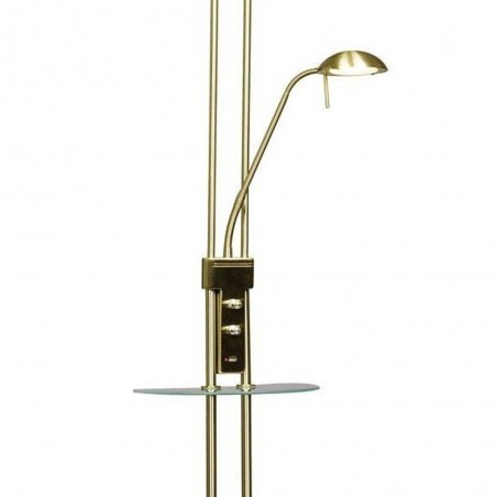 Lampadaire á LED Olimpia Cuir (18W+5W)
