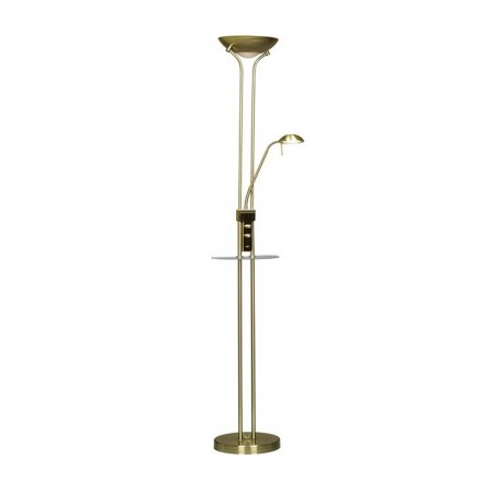 Lampadaire á LED Olimpia Cuir (18W+5W)