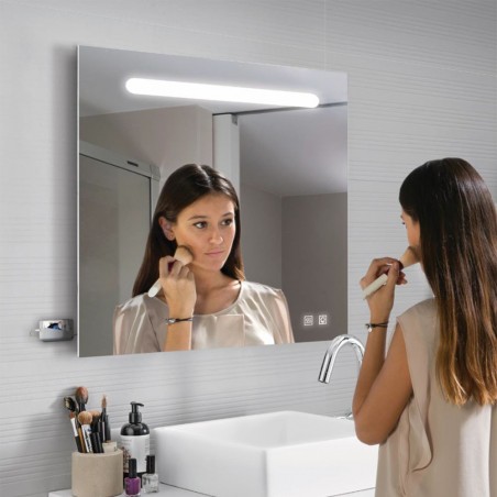 Miroir avec lumiere LED Lina USB (50x70 cm.)
