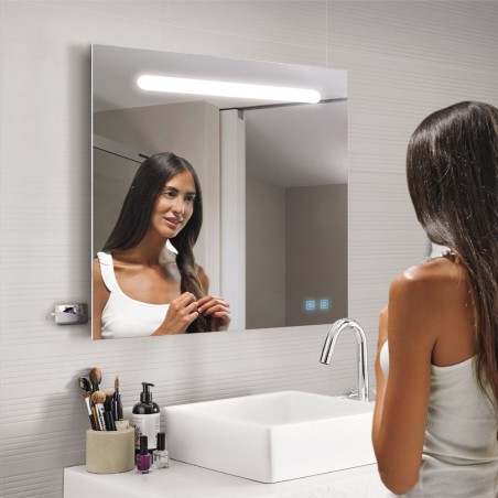 Miroir avec lumiere LED Lina USB (50x70 cm.)