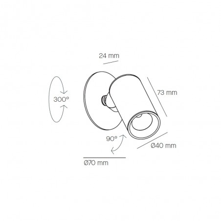 Applique Encastré á LED Haul (5W)