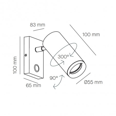 Applique Regablé á LED Haul (7W)