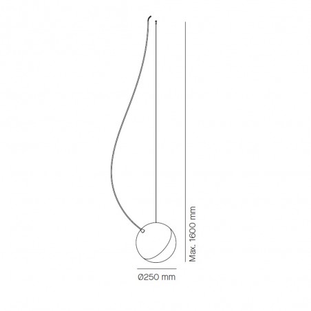 Lampe de plafond Half