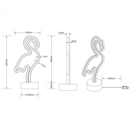 Lampe a poser LED Flamingo (1.80W)