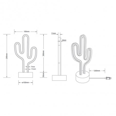 Lampe a poser LED Cactus (1.80W)