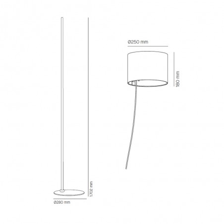 Lampadaire Twain II