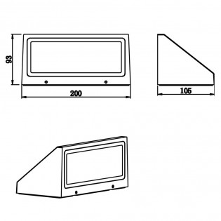 Aplique de exterior Led 8W - 003054