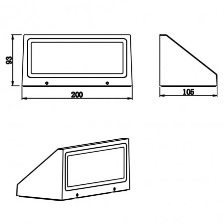 Aplique de exterior Led 8W - 003054