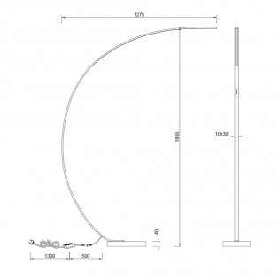 Lampadaire á LED Bangkok (18W)