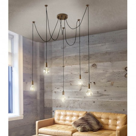 Lampe a suspension Cord (5 lumieres)