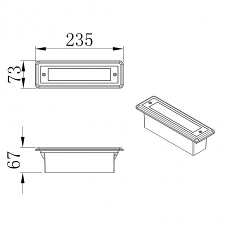 Empotrable exterior Led 5W - 003861