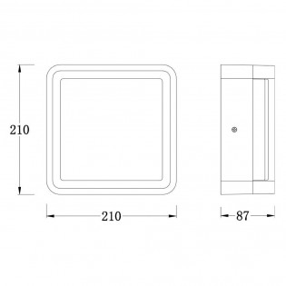 Plafón exterior Led 12W - 023081