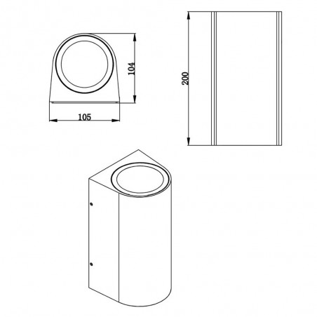 Aplique de exterior Led 12W - 003097