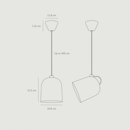 Lampe de plafond Angle