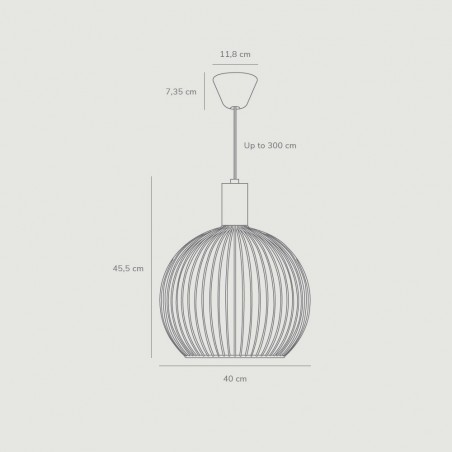 Lampe de plafond Aver 40