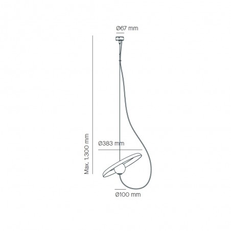 Lampe a suspension Wire